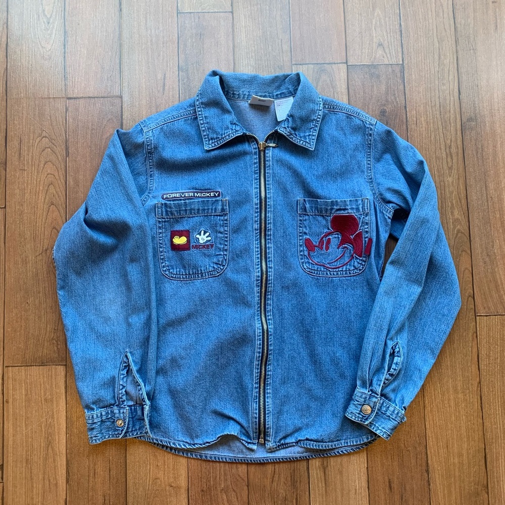 Vintage Forever Mickey Mouse Disney Denim Jacket